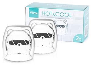 Termo sklenice Hot&Cool Polar Bear 200 ml, 2 ks