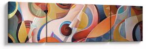 Obraz - Hudební abstrakt (170x50 cm)
