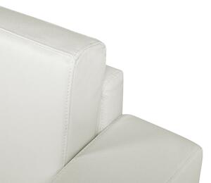 3místná kožená sedačka bílá HELSINKI