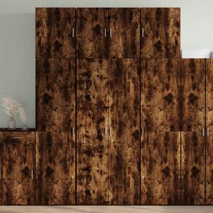 Skříň highboard kouřový dub 80 x 42,5 x 249 cm kompozitní dřevo 3281368