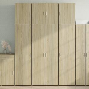 Skříň highboard dub sonoma 80 x 42,5 x 249 cm kompozitní dřevo 3281366