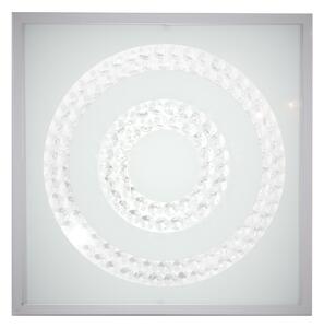 CLX LED nástěnné / stropní osvětlení ALBA, 16W, studená bílá, 29x29, hranaté, kruhy, satinované 10-60693