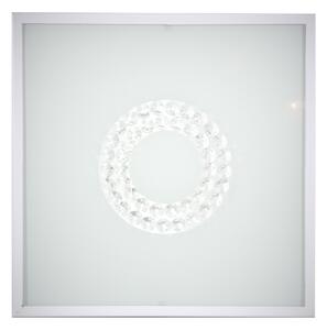 CLX LED nástěnné / stropní osvětlení ALBA, 16W, studená bílá, 29x29, hranaté, malý kruh, bílé 10-60655