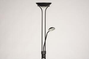 Stojací LED lampa Garcia Black (LMD)