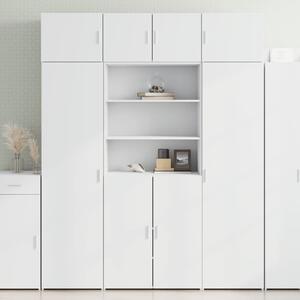 Skříň highboard bílá 80 x 42,5 x 185 cm kompozitní dřevo 3281378