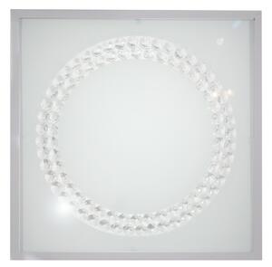 CLX LED nástěnné / stropní osvětlení ALBA, 16W, denní bílá, 29x29, hranaté, velký kruh, satinované 10-64479