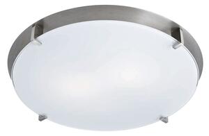 CLX Stropní moderní osvětlení REGGIO CALABRIA, 1xE27, 60W, 30cm, kulaté, satinované 12-05410