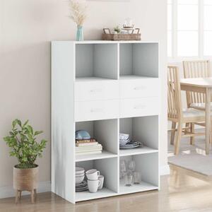 Skříň highboard bílá 80 x 42,5 x 124 cm kompozitní dřevo 3281385