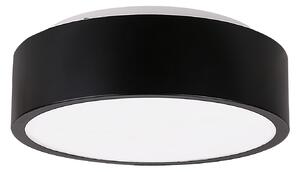 CLX Stropní koupelnové LED osvětlení NOLA, 12W, denní bílá, 32cm, kulaté, černé, IP44 13-75147