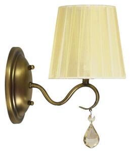 CLX Nástěnná lampa v klasickém stylu FLORENCE, 1xE14. 40W, patina 21-04420