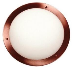 CLX Stropní osvětlení do koupelny EMILIO, 1xE27, 60W, 31cm, kulaté, měděné, IP44 13-45416