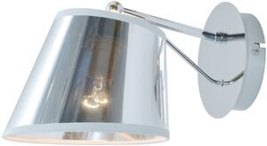 CLX Nástěnná moderní lampa PIETRO, 1xE14, 40W, chromovaná 21-55002