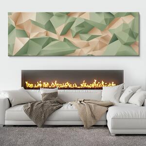 Obraz na plátně - Geometrické záhyby FeelHappy.cz Velikost obrazu (šířka x výška): 90 x 30 cm