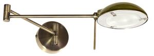 CLX Nástěnná flexibilní lampa ke čtení SONDRIO, 1xG9, 28W, patina 21-20239