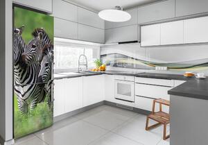 Foto nálepka na ledničku stěnu Tři zebry FridgeStick-70x190-f-48214640