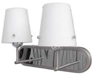CLX Moderní nástěnná lampa BURGOS, 2xE27, 60W, chromovaná 22-57245