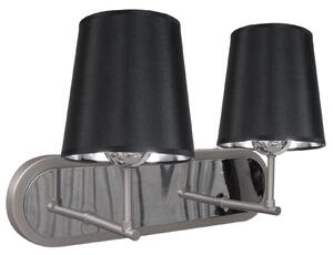 CLX Moderní nástěnné osvětlení RUVO DI PUGLIA, 2xE27, 60W, stříbrné 22-53503