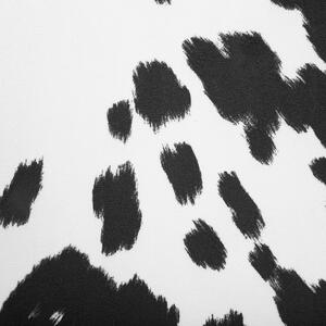 Černobílé čalouněné křeslo s kovbojským vzorem BJARN