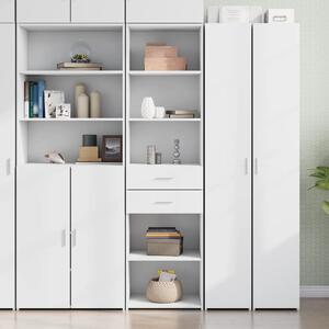 Skříň highboard bílá 50 x 42,5 x 185 cm kompozitní dřevo 3281455