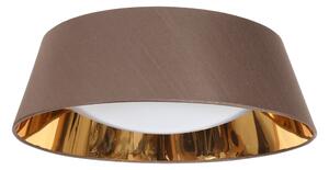 CLX Moderní stropní přisazené LED osvělení NUORO, 16W, studená bílá, 46cm, kulaté, hnědé 31-41500
