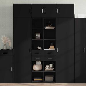 Skříň highboard černá 70 x 42,5 x 185 cm kompozitní dřevo 3281463
