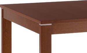 Jídelní stůl rozkládací 120+30x80x74 cm, deska MDF, dýha, nohy masiv, tm. třešeň BT-6777 TR3