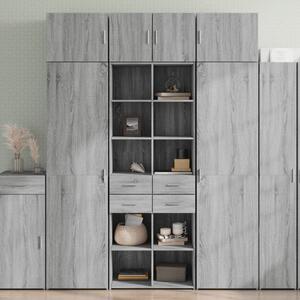 Skříň highboard šedá sonoma 70 x 42,5 x 185 cm kompozitní dřevo 3281467
