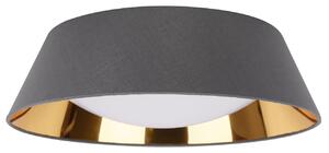 CLX Moderní stropní přisazené LED osvělení NUORO, 16W, studená bílá, 46cm, kulaté, šedé 31-63663