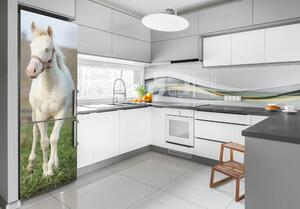 Foto tapeta na ledničku Kůň albín FridgeStick-70x190-f-51207060