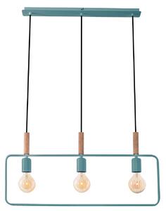 CLX Závěsné světlo ve skandinávském stylu nad jídelní stůl MODENA , 3xE27, 60W, modré 33-73754