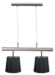 CLX Moderní závěsné osvětlení nad jídelní stůl RUVO DI PUGLIA, 2xE27, 60W, stříbrné 32-53541