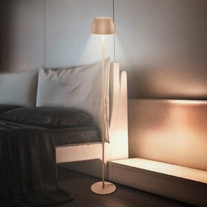 Briloner LED stojací lampa Loca, hnědá, výška 123 cm, plast/kov, stmívatelný, Hnědá / rez, Obývací pokoj / jídelna, kov, Moderní