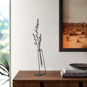 Hanah Home Kovová dekorace Flowerpot II 50 cm černá