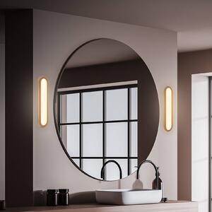 Briloner LED koupelnové světlo nástěnné Pil, barva dřeva, šířka 35 cm, plast, Světlé dřevo, Koupelna, Plast, Moderní