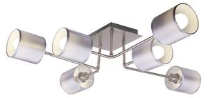 CLX Moderní stropní osvětlení SCHIO, 6xE14, 40W, stříbrné 36-70708