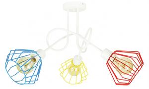 Light for home - Závěsné svítidlo 1001/3K Twister, 3xE27/60W,, 3xE27/60W, E27, Bílá