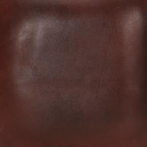Barové stoličky Goldn - pravá kůže - 4 ks | bílé