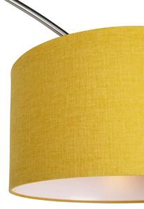 Stojací oblouková lampa Marlenne Yellow (Greyhound)