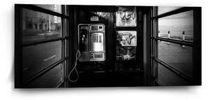 Sablio Obraz Telefonní budka - 110x50 cm