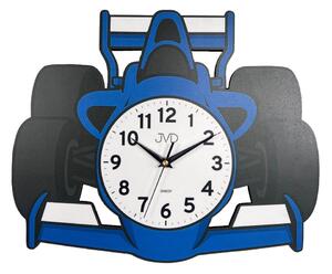 JVD HJ116.1 - Dětské hodiny s tichým chodem a motivem formule