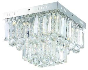 CLX Moderní stropní LED osvětlení PASQUAL, 18W, denní bílá, 32x32cm, hranaté 98-44716
