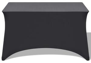 Strečový návlek na stůl 2 ks 120x60,5x74 cm antracitová
