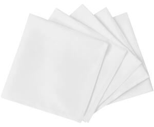 50 jídelních ubrousků bílých 50 x 50 cm