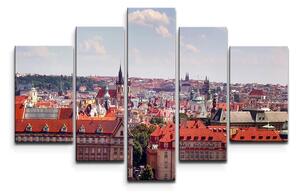 Sablio Obraz - 5-dílný Praha - 125x90 cm