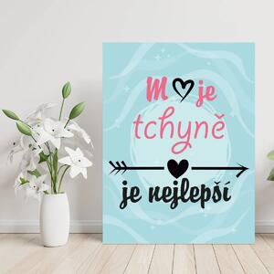 Sablio Dárková cedulka Moje tchyně je nejlepší: 30x40 cm