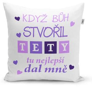 Sablio Polštář Když Bůh stvořil tety: 40x40 cm