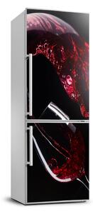 Nálepka na ledničku fototapeta Červené víno FridgeStick-70x190-f-54930015