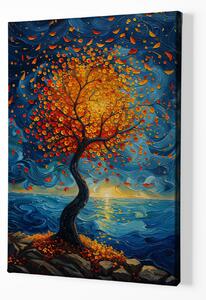 Obraz na plátně - Strom života Moře usíná FeelHappy.cz Velikost obrazu: 40 x 60 cm