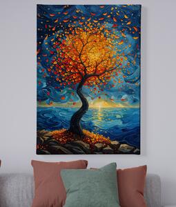 Obraz na plátně - Strom života Moře usíná FeelHappy.cz Velikost obrazu: 30 x 40 cm