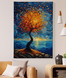 Obraz na plátně - Strom života Moře usíná FeelHappy.cz Velikost obrazu: 30 x 40 cm
